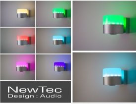 лампы необычные, New Tec, настенный громкоговоритель