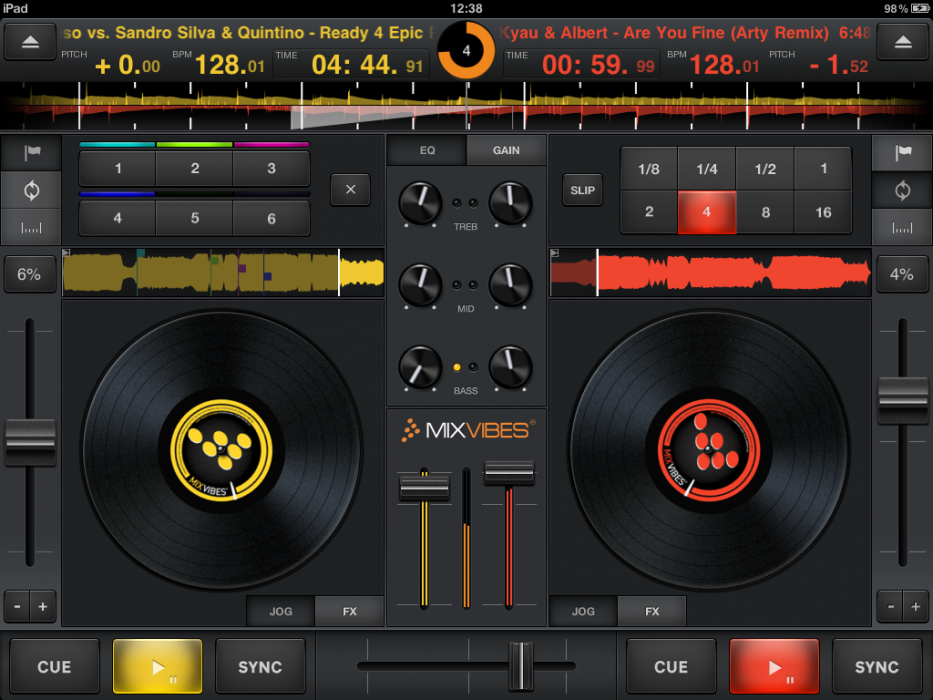 CrossDJ iPad, CrossDJ, CrossDJ для iPad, CrossDJ обзор, CrossDJ фото, приложение CrossDJ, CrossDJ скачать, CrossDJ цена