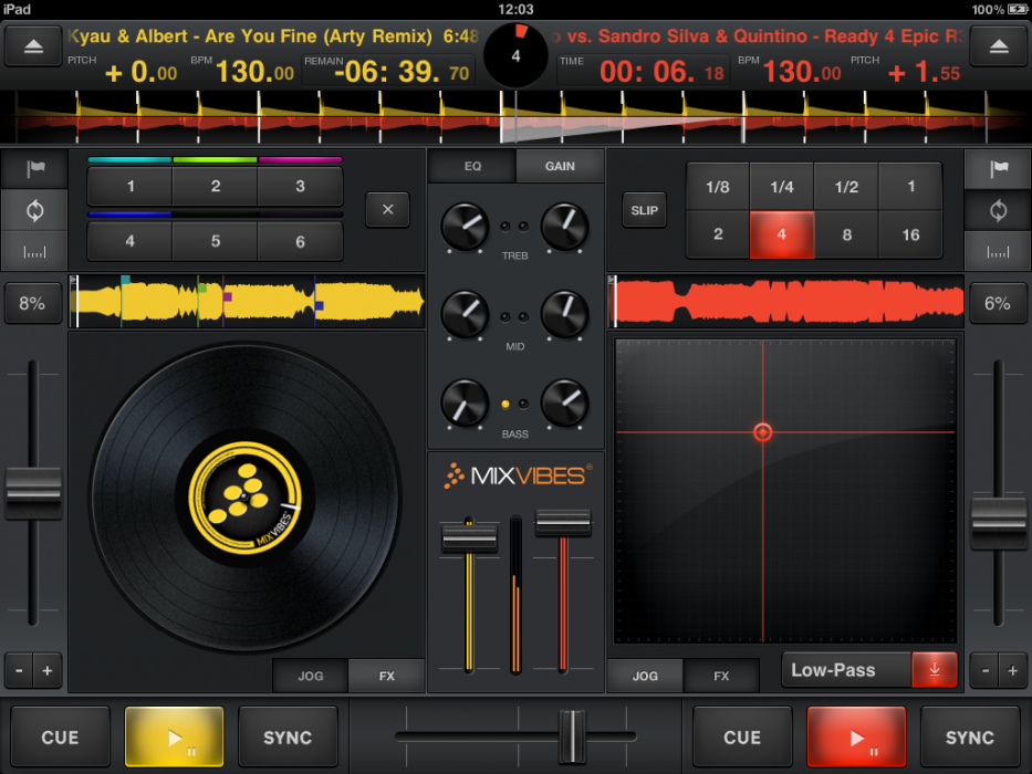 CrossDJ iPad, CrossDJ, CrossDJ для iPad, CrossDJ обзор, CrossDJ фото, приложение CrossDJ, CrossDJ скачать, CrossDJ цена
