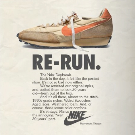 реклама nike фото, винтажная реклама, старая реклама, американская старая реклама, старая реклама фото, реклама кроссовок nike