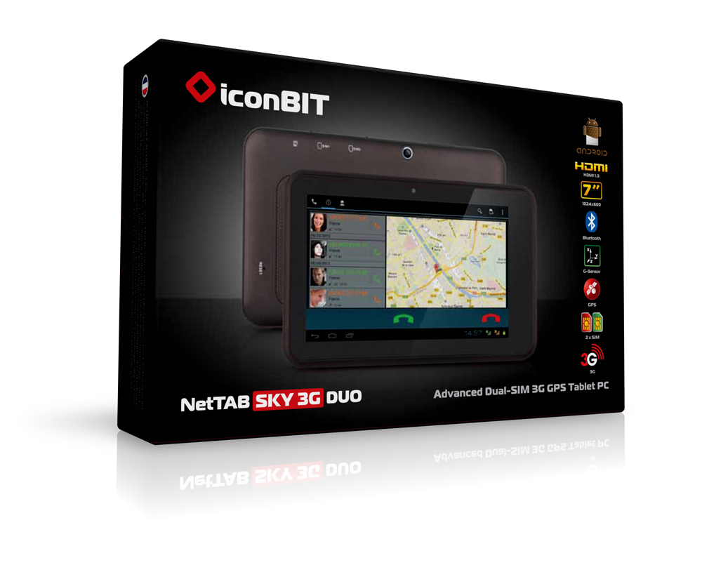NetTAB SKY 3G DUO, NetTAB SKY 3G DUO планшет, iconBIT планшет, iconBIT